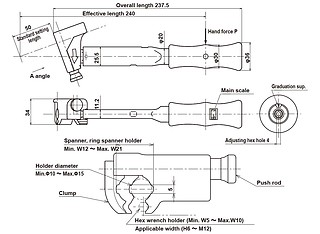 Ключ MT70N с моментом 10 - 70 Нм